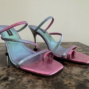 Nine West Iridescent Strappy Heels